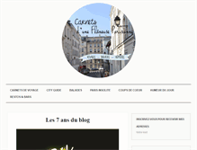 Tablet Screenshot of carnetsduneflaneuse.fr